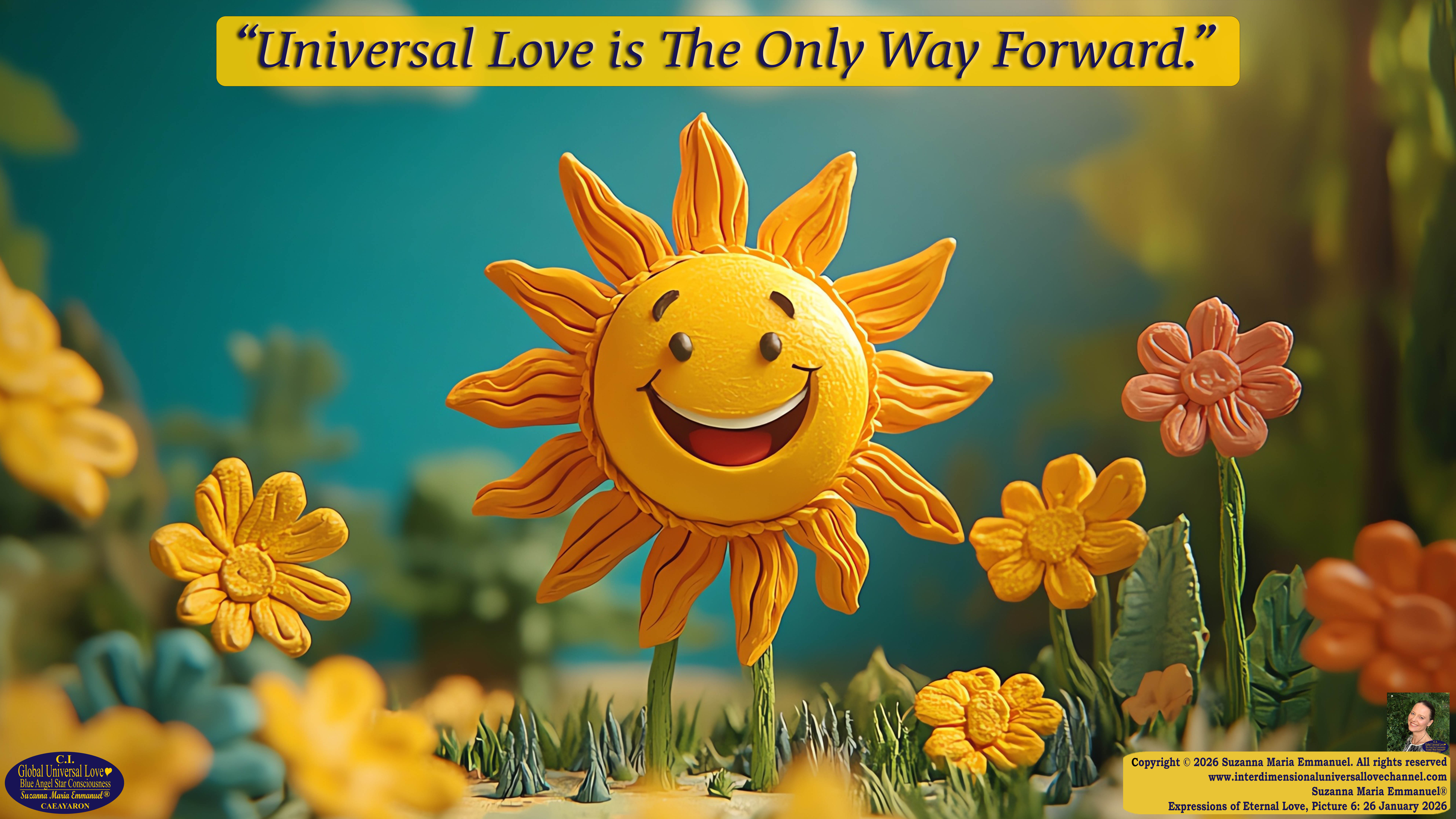 By Suzanna Maria Emmanuel:  "When all Original Sovereign Golden Sun People worked together within The Original Love of The Great Universe, in Divine Love, they all wanted life to begin so much from their own and Original Golden Soul-Sun Activated Hearts, in The Original Golden Soul-Sun Consciousness Dimensions of Love, together as One Field of Energy.  When The Original Sovereign Universal Love, Light and Life Grid Programmer, C.Q. Laeayaraesea, knew all their Greatest Golden Heart Desires from their Original Hearts for Life to exist on their Original Blue Star Planets, in The Love, that is when she could begin to ask CAEAYARON, THE ORIGINAL SOVEREIGN MAGNETIC MASTER, to designate Magnetic Fields for all the Original People to exist in The Love, on The Original Blue Star Planets, within all their Original Golden Soul-Sun Pineal Activated Desires of Love, Life, and their Highest Truth to come in, forever." 